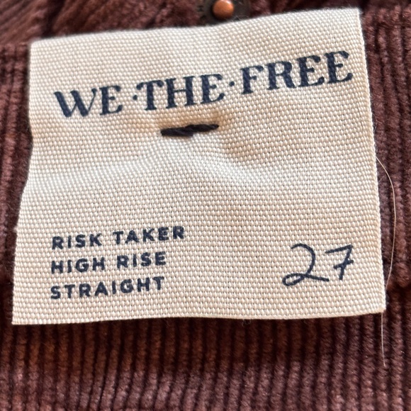 We The Free Risk Taker Cord Pants Size 27 NWOT - Picture 14 of 16
